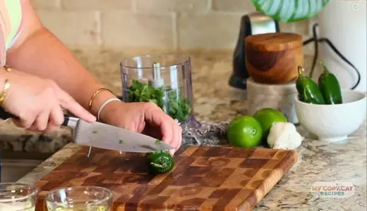 Cut the jalapeno pepper