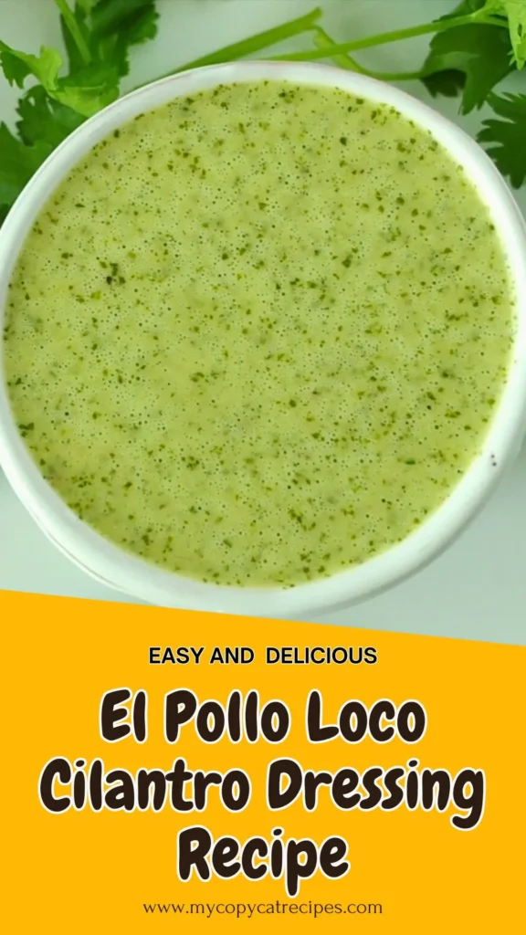 El Pollo Loco Cilantro Dressing