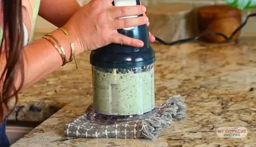 Pour in the avocado oil