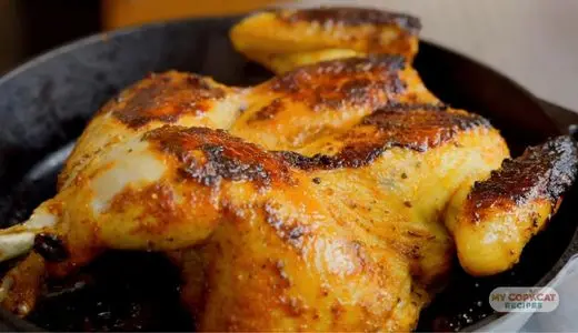 Carefully remove the hot skillet from the oven