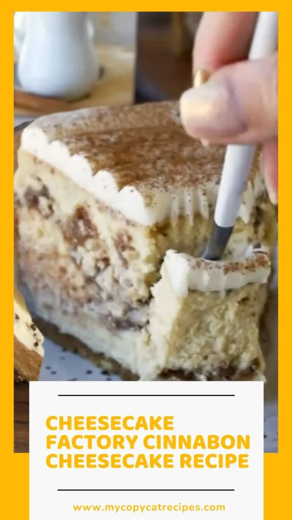 Cheesecake Factory Cinnabon Cheesecake