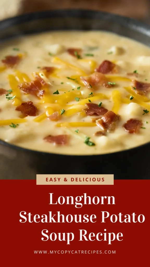 Delicious Longhorn Steakhouse Potato Soup