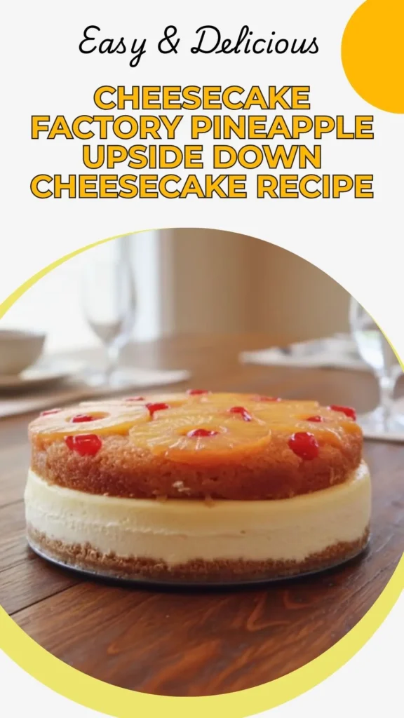 Enjoy this Cheesecake Factory Pineapple Upside Down Cheesecake
