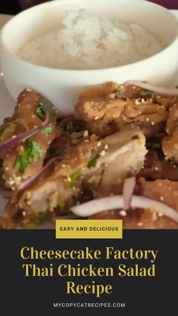 Enjoy this Cheesecake Factory Thai Chicken Salad