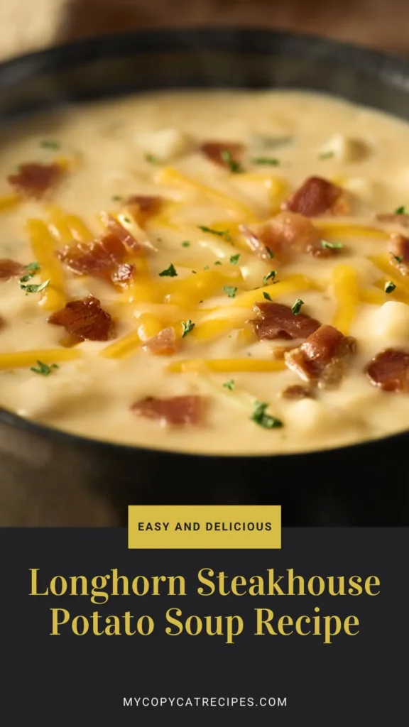 Enjoy this Longhorn Steakhouse Potato Soup