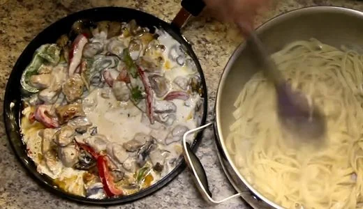 Add Chicken and Serve