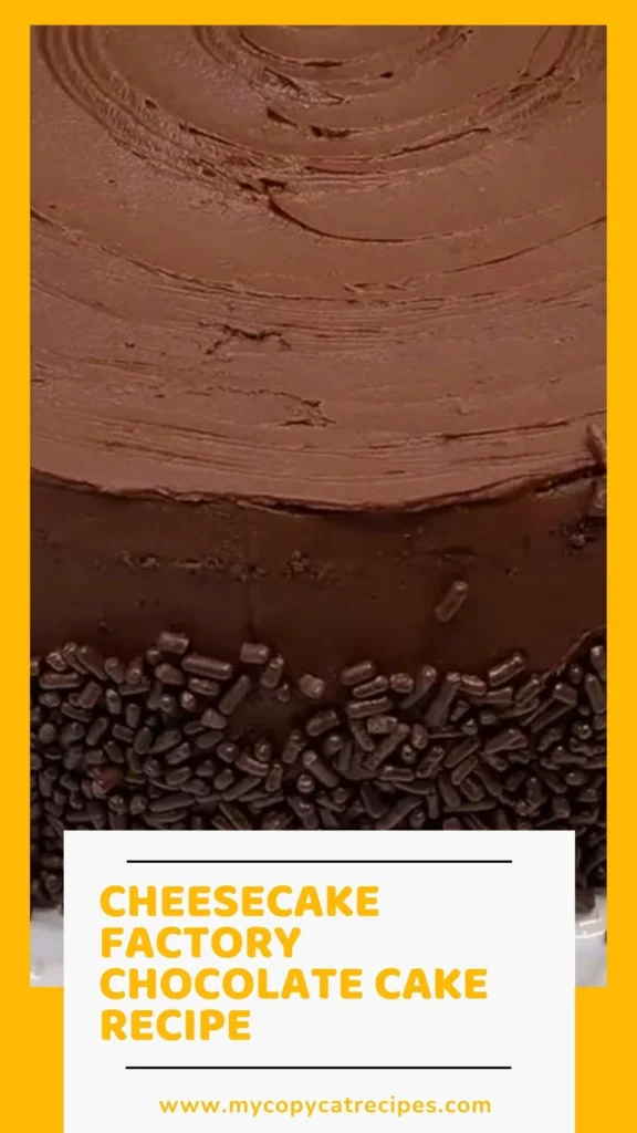 Delicious Cheesecake Factory Chocolate Cake