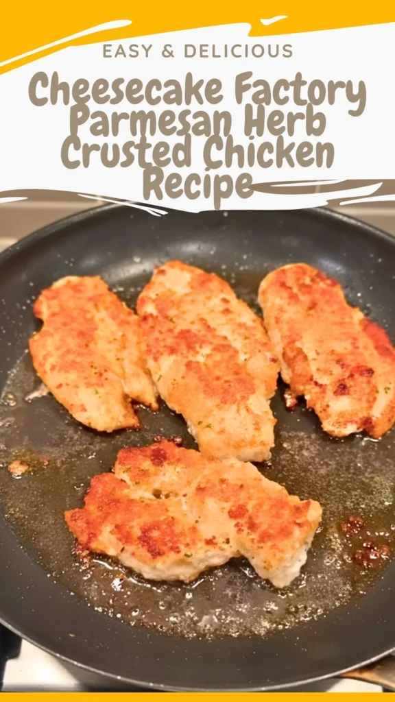 Delicious Cheesecake Factory Parmesan Herb Crusted Chicken