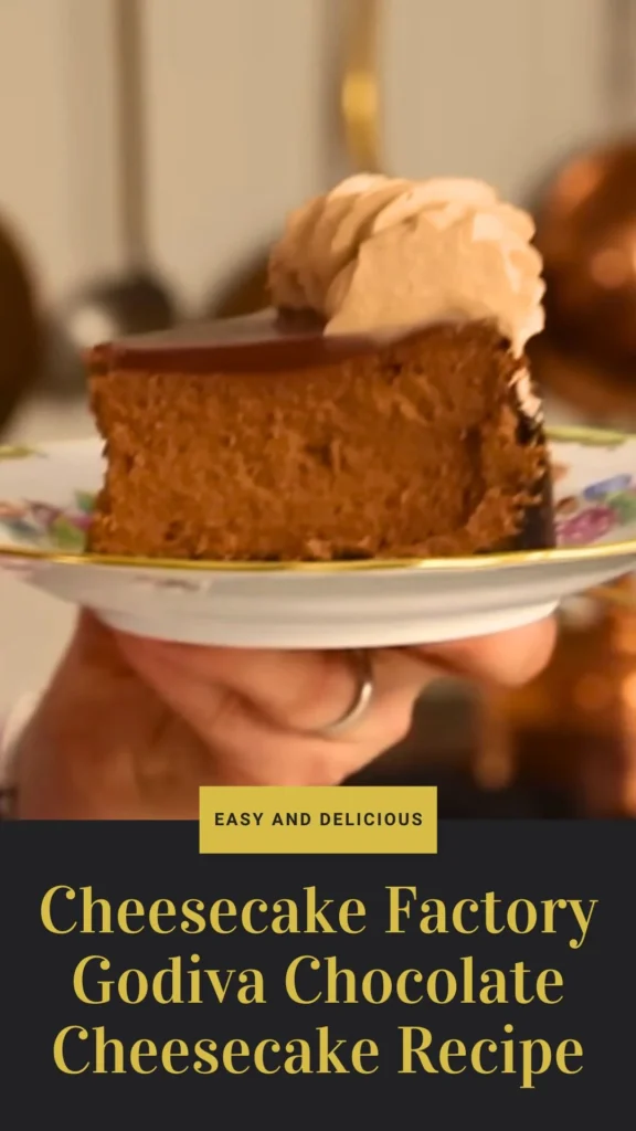 Enjoy this Cheesecake Factory Godiva Chocolate Cheesecake