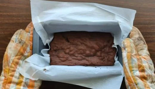 Add Dry Ingredients and Bake Brownie