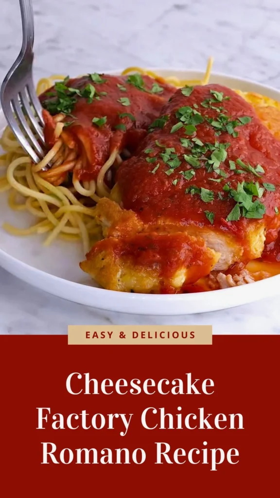 Enjoy this Cheesecake Factory Chicken Romano