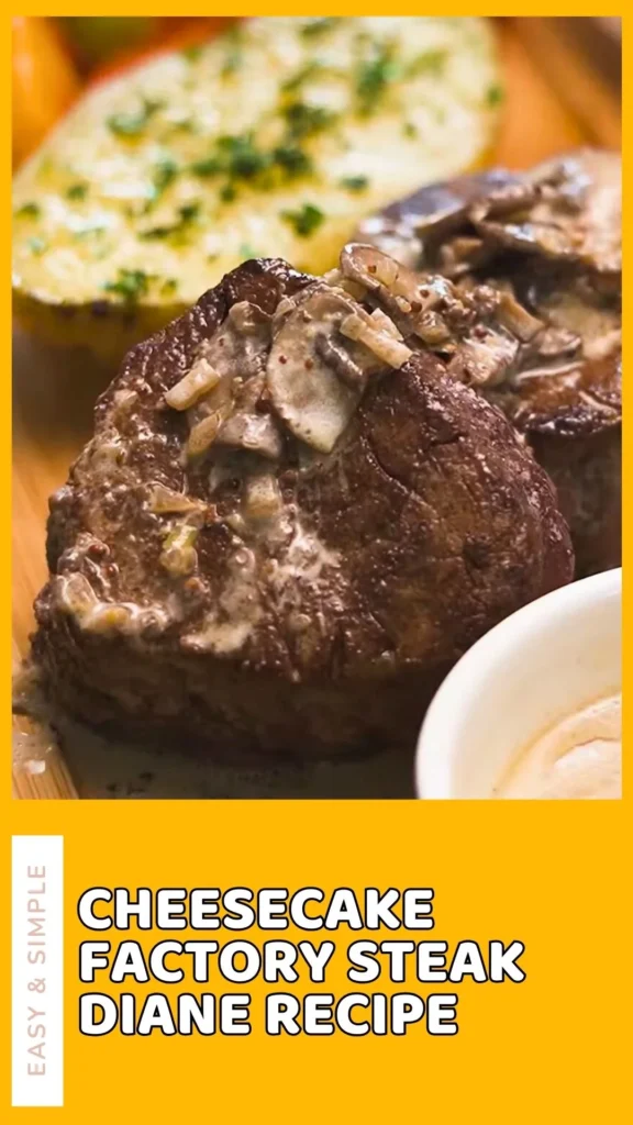 Enjoy this Cheesecake Factory Steak Diane