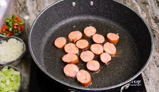 Prep the Shrimp and Sausage