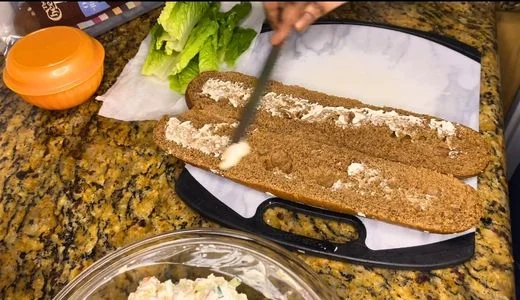 Prepare the Bread and Lettuce