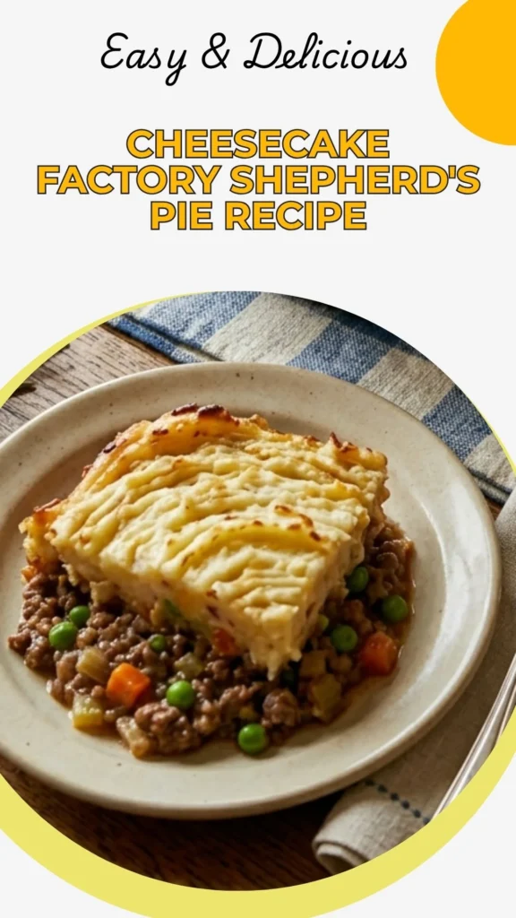 Delicious Cheesecake Factory Shepherd's Pie