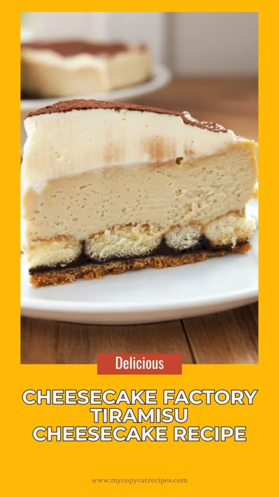 Delicious Cheesecake Factory Tiramisu Cheesecake