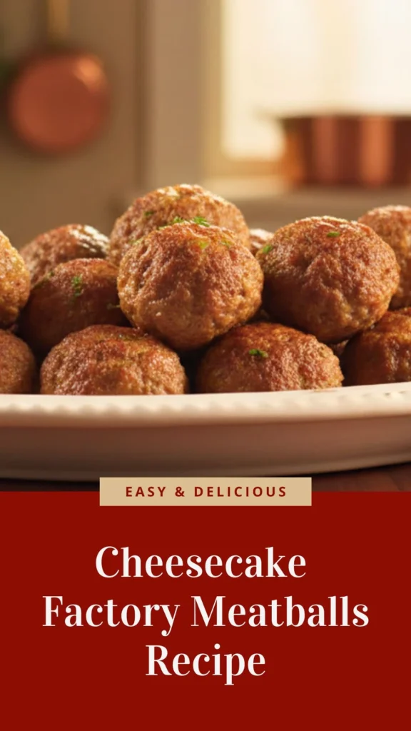 Delicious cheesecake factory meatballs