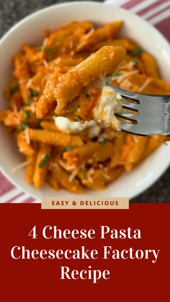 Enjoy this 4 Cheese Pasta Cheesecake Factory