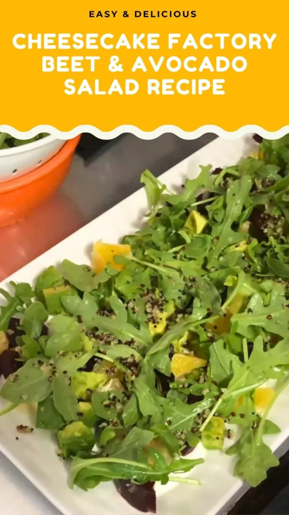 Enjoy this Cheesecake Factory Beet & Avocado Salad